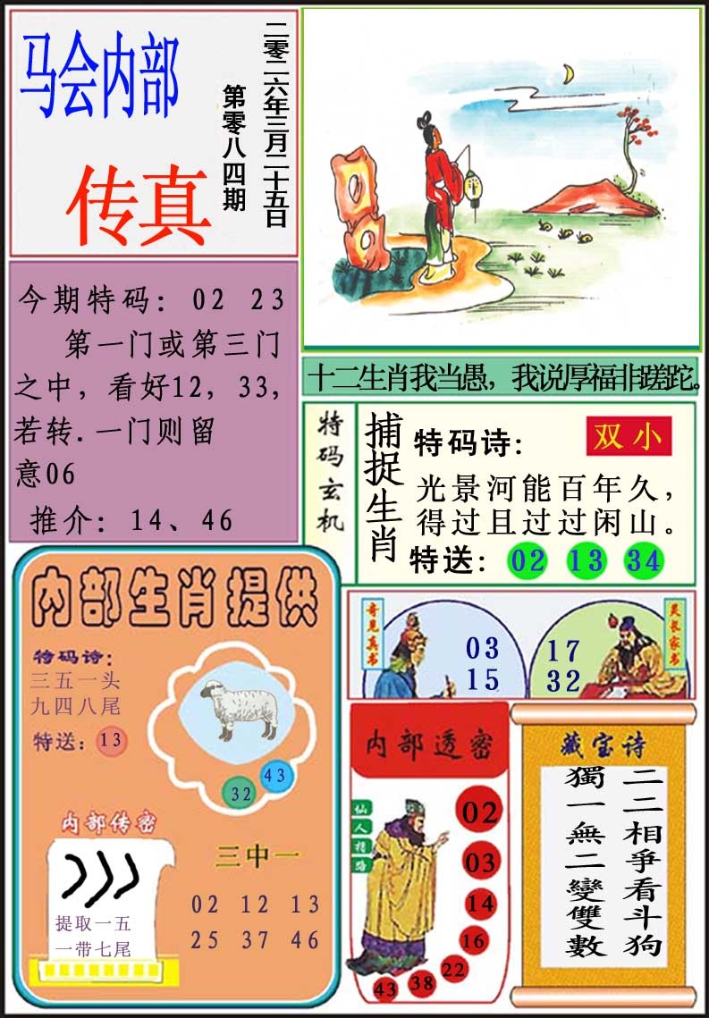 084期马会内部传真[图]