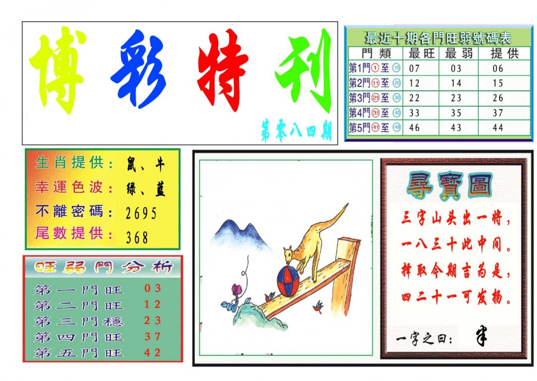 084期博彩特刊[图]